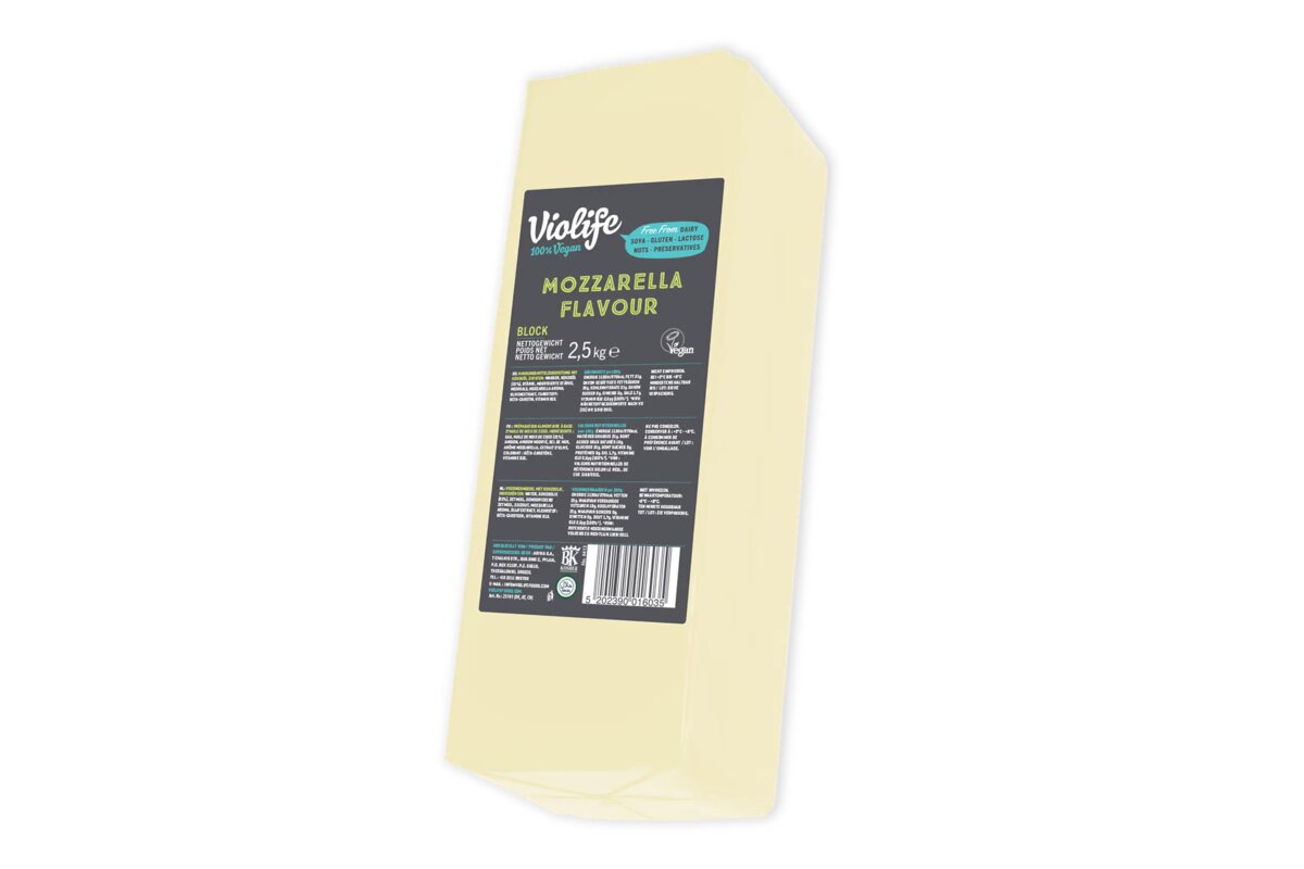 Syr Mozzarella rastlinná blok 2,5 kg Violife