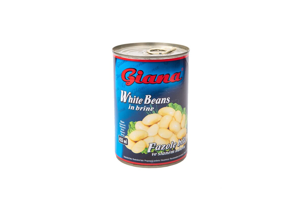 Fazuľa biela  sterilizovaná 400 ml  10-1