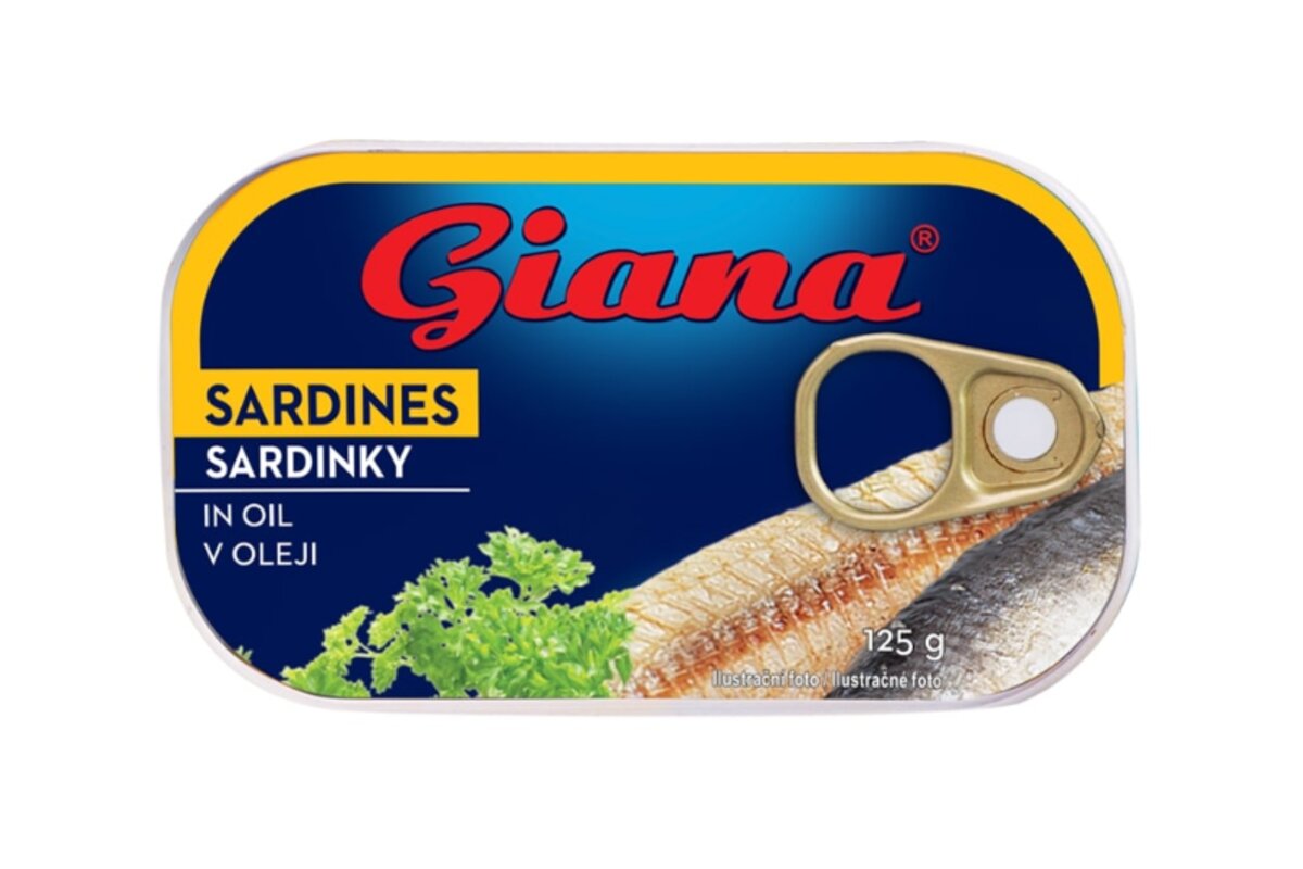 Sardinky v rastlinnom oleji 125 g  6-5